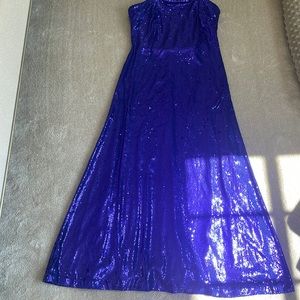 Stunning purple sequin strapless dress, never worn, absolutely gorgeous, Halston